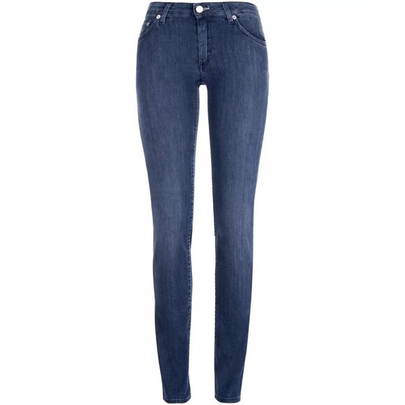 NWT Womens Size 28 28x32 ACNE Studios Blue Atlantis Wash Flex Stretch Jeans NEW - Picture 3 of 8